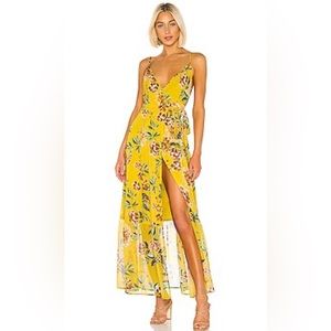 Aubrie dress in yellow dahlia by Tularosa